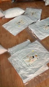 Ruột Gối Ngủ Ép Hơi Bông Gòn Size 40 x 60 45 x 65 50 x 70cm Vikoo Có Khoá Kéo Giặt Được Gòn