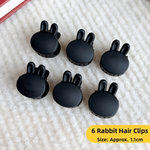 NING ZHOU | Princess Style Forehead Black Mini Hair Clip