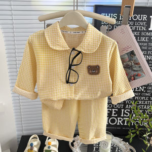JIFANPAUL | Cartoon Printed Summer Childrens Sleepwear Set