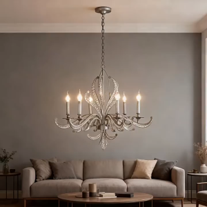 Đèn Chùm Pha Lê Ánh Nến Thanh Lịch Hiện Đại
