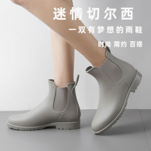 New Fashionable Womens Rain Boots Waterproof Non-Slip Soft Bottom Lightweight Outdoor Wearable PVC Shoes Spring Season