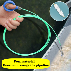 Drain Hole Cleaning Brush Flexible Car Drain Dredge Sunroof Cleaning Scrub Brush Tool Accessories Skylight Drain Pipe Brush