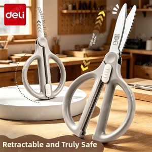deli | Extendable Portable Child-safe Craft Paper Scissors Non-stick
