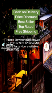 Rice Mill Elevator Bucket/Cup - Plastic - SIZE 6 INCHES - 5 PCS