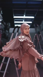 Koyu Hijab Instan Bergo Khimar Sabrina 2layer