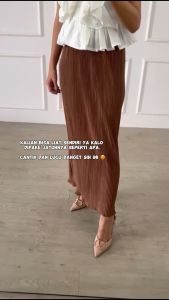 Rok Span Plisket Lidi Wafy Dewasa Premium Murah Tebal