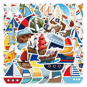 Miếng Dán Thuyền Hoạt Hình 106 Miếng Dán Chống Thấm Nước Sáng Tạo Cá Nhân Hóa Trang Trí DIY Cho Vali Điện Thoại Di Động iPad