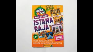 Buku Mewarnai Copy Coloring Istana Raja Bonus Stiker Aktivitas Anak