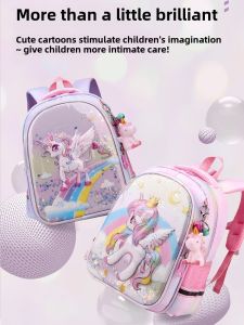 Adorable Lightweight Waterproof Backpack for Girls Kindergarten Students Middle Class Pre-School Bag with Shoulder Straps