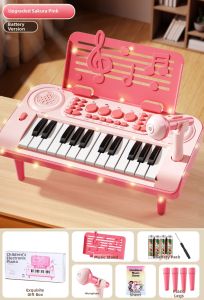 BEI JESS | Multifunctional Electronic Piano with Microphone for Kids 2-6 Years Old