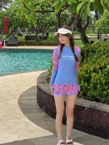 Đồ Bơi Cho Bé Gái Bộ Bơi Mẹ Và Bé Habi Fashion HB2406 Họa Tiết SHOUMAN Chất Liệu Co Giãn Cho Bé Từ 18-66kg