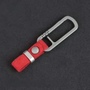 Móc Khóa Xe Hơi Bằng Hợp Kim Titan ALCANTARA Cao Cấp Dành Cho Nam Giản Dị Phù Hợp Với Đại Mercedes Audi Phụ Kiện Nội Thất Xe Hơi