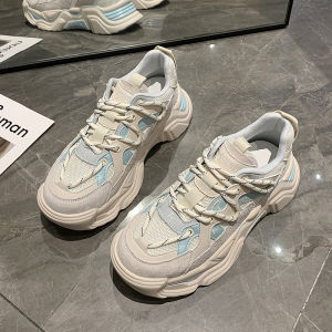 Mens Shoes 2024 New Arrival Easiest for Match Autumn Breathable Mesh Red Best Selling Couple Daddy Tide Shoes Increased by Sports Leisure Shoes