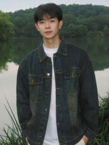 JEENSYIU | Áo Khoác Jeans Rửa Phai Nam