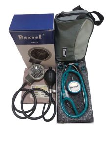 Baxtel APG GRAY Ring Aneroid BP/ TEAL DELUXE Stethoscope