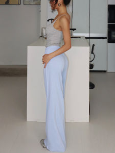 Akiyo Studio Summer New High Waist Wide Leg Pants Yoga Elastic Loose Drapey Sport Trousers Long Trousers Women Sportswear