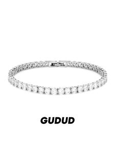 GUDUD | Sterling Silver Tennis Bracelet with Diamonds