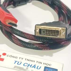 Cáp HDMI ra DVI dài 1.5m / Chuẩn DVI-D (Chân kim 24 + 1) cáp bọc dù