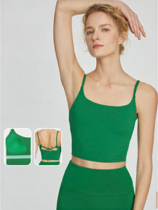 Fixed Pad High Elastic Shockproof Breathable Sports Bra