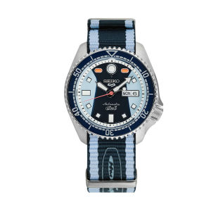 นาฬิกาข้อมือ Seiko 5 ชาย แบบมีเลื่อมน้ำได้ รุ่น Seiko 5 แบบมีเลื่อมน้ำได้ ขนาด 5 ชั้น กระจกหน้าปัดแบบแข็ง คุณภาพระดับพรีเมียม