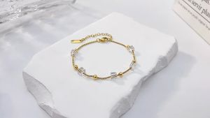 Saudi gold 18k pawnable legit pure gold Square Sugar Color Changing Crystal Zircon Bracelet for Women for kids gift items