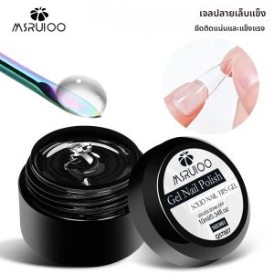 MSRUIOO 10ml เคล็ดลับเล็บเจลยาวนานการยึดเกาะที่แข็งแกร่ง UV/LED อาคารเจลสําหรับเล็บ Home Salon เล็บ DIY Design
