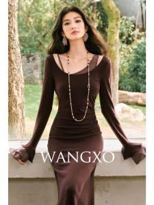 WANGXO | Đầm Cotton Tencel Mềm Như Mây