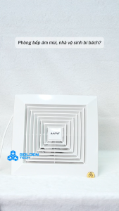 (MPE) Quạt hút âm trần gắn ống mặt vuông 22W 25W 27W 70W Thanh lọc mùi đồ ăn mùi hôi mùi gas AFC2