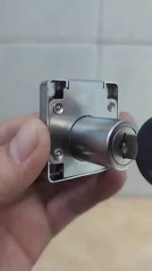 Premium Cold-Rolled Steel Flat Head Drawer Lock For Office Desk Cabinet Wardrobe File CabinetAnti-Theft Furniture Lock