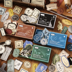 Mr.paper | Mr.Paper 4 Boxes Vintage Craft Kit 30 Sheets/Box Journal Scrapbooking Supplies Decorative Card Set for DIY Collage