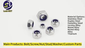 304 Stainless Steel Outer Hexagonal Nut Hexagonal Nut M3&M8Hexagon Lock 220PCS