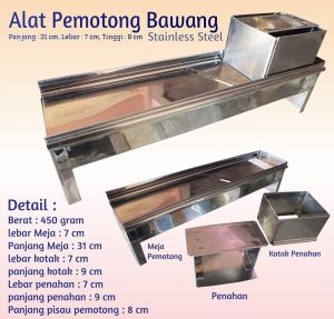 Pemotong Bawang - Pengiris Bawang Manual Stainless Steel