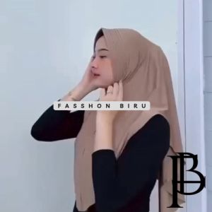 HIJAB INSTAN BERGO JERSEY PINGUIN PREMIUM/BERGO INSTAN JERSEY PINGUIN OVAL Muslim Kerudung Wanita Renda Pad