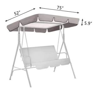 Outdoor Swing Chair Canopy Courtyard Waterproof And Dustproof Swing Sunshade Roof Cover Outdoor Swing Chair Cover