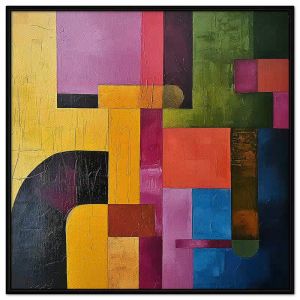 Tranh trừu tượng sơn dầu. Tranh treo tường dán tường Canvas. CGI-293