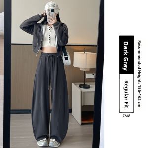 YAYANGREN | Grey Banana Cut Women Comfortable Athletic Pants