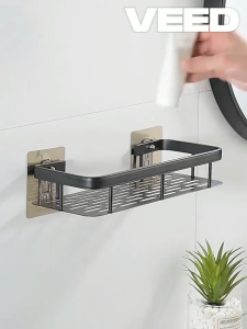 Bathroom Shower Hanging Shelves Corner Wall Storage Shampoo Storage Triangle Shelf Shower Tray Wall Shelving Bathroom Accessories (SG STOCK)