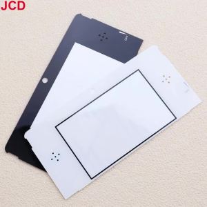 JCD | ﻿ 1pcs Screen Lens For 3DS Black White Glass Plastic Upper Front Top Screen Frame LCD Screen Lens Cover For 3DS Lens Protector