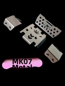 RLAARLO | Metal Upgrade RC Car Parts Chassis Armor Anti-Collision Running Board Alloy Tires