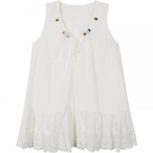 Design Summer White Strap Tank Top