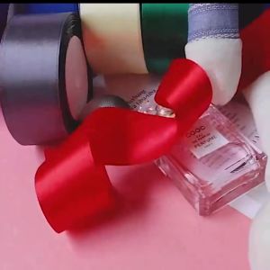 4cm 25Yards/Roll Satin Ribbon Roll Gift Packaging Ribbon Flower Making DIY Holiday Birthday Regal