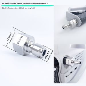 JIONGWA | Khớp Nối Xoay 360 Độ Chống Xoắn Dây Rửa Xe