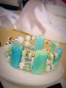 Elegant Jadeite Bracelet - Harmony Abundance & Protection 14k Zirconia