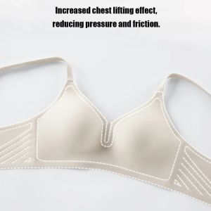 Thin section antisagging large breasts show small fixed cup bra