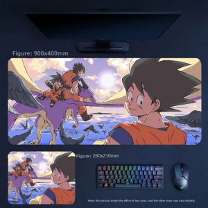Bandai | Office Small Size 26x21cm Convenient Leather Mouse Pad Cartoon Animation Dragon Ball Series Leather Non-slip Decorative Tablemat