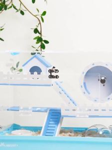 Savic Hamster Cage Large Hamster House Hamster Cage Large House Acrylic Hamster Special Transparent Full Landscape 仓鼠笼
