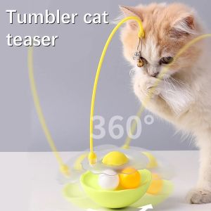 Cat Toys Not Fall Down Pet Ball Removable Teasing Stick Feather Scratching Ball Mint Pet Supplies cat toys interactive