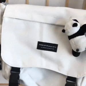 กระเป๋าผ้า สะพายข้าง นักเรียน แฟชั่น สุดฮิต คุณภาพดี ใส่ของได้เยอะ