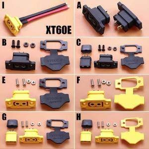 Đầu Nối Có Thể Gắn Được Cho Phích Cắm Cái Mạ Vàng 30A XT60E-F.B Màu Đen/vàng Dành Cho Pin Máy Bay Mô Hình Có Điện Trở Tiếp Xúc Thấp