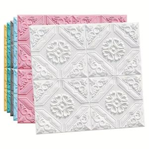 Decorative Waterproof Moisture-Proof Mildew-Proof Modern Style Self-Adhesive 35cm * 35cm Wallpaper Bedroom Background Wall